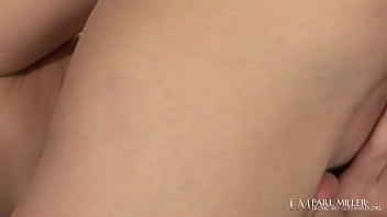 Petite blonde hiker stephanie fingers herself to orgasm in camper