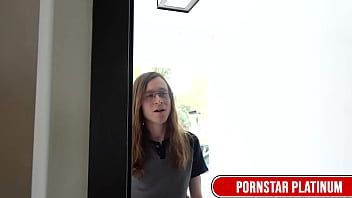 Busty milf lillian stone sucks and fucks hung delivery guy