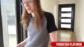 Busty milf lillian stone sucks and fucks hung delivery guy