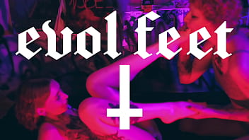 My slave girl loves to swallow my perfect feet