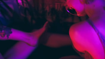 My slave girl loves to swallow my perfect feet