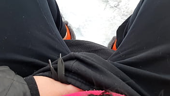 Hot female masturbation in a public place Hot female masturbation in a public place