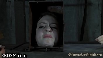 Hard thrashing for masked babe