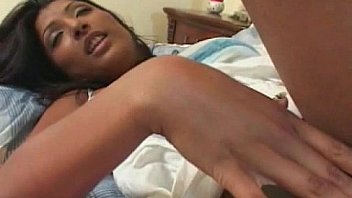 Hot brunette sucking cock fucked on the bed Hot brunette sucking cock fucked on the bed