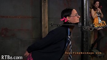 Useless whore is playing her clits