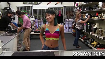 Sex in shop with skank