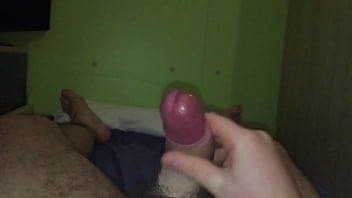 Cutest boy bicolor penis cum solo