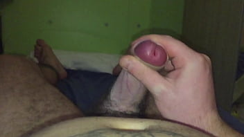 Cutest boy bicolor penis cum solo