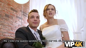 Vip4k la bellezza in abito da sposa succhia il cazzo dello sconosciuto e si fa scopare
