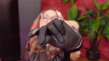 Asmr nitrile gloves and oil arya grander