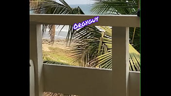 Pussy view beach resort outdoor flash