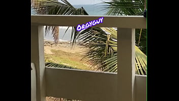 Pussy view beach resort outdoor flash