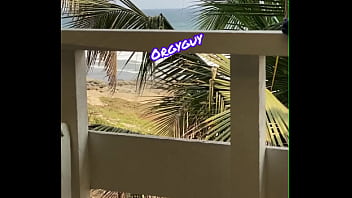 Pussy view beach resort outdoor flash