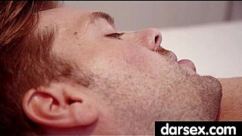 Gorgous babe in stockings tasiting a dick 21