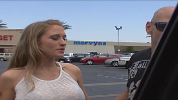 Some lucky stud picked up the adorable long blonde haired milf abbey gale in a parking