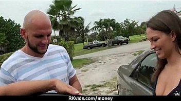 Desperate teen naked in public and fucks to pay rent 26