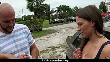 Desperate teen naked in public and fucks to pay rent 26