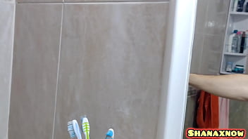 Shy shanaxnow in pigtails enjoy being fingering her pussy