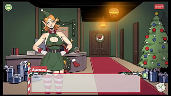 Claus' secret surprise xmas hentai game ep 3 mrs santa tease us with her underskirt anal plug