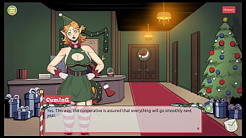 Claus' secret surprise xmas hentai game ep 3 mrs santa tease us with her underskirt anal plug