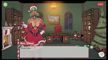 Claus' secret surprise xmas hentai game ep 3 mrs santa tease us with her underskirt anal plug