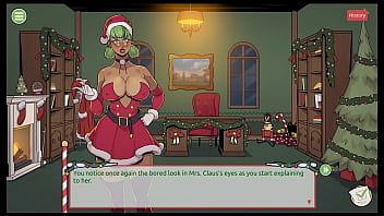 Claus' secret surprise xmas hentai game ep 3 mrs santa tease us with her underskirt anal plug