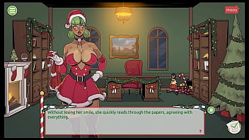 Claus' secret surprise xmas hentai game ep 3 mrs santa tease us with her underskirt anal plug