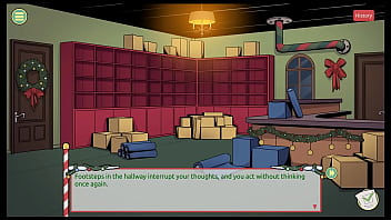 Claus' secret surprise xmas hentai game ep 3 mrs santa tease us with her underskirt anal plug