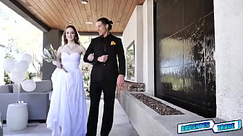 Alluring brides hazel moore and jazmin luv having first time fuck with each others before their wedding