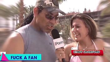 Construction stud joe flooding cindy crawford's cunt with cum