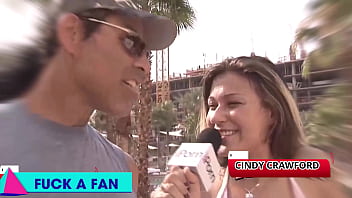 Construction stud joe flooding cindy crawford's cunt with cum