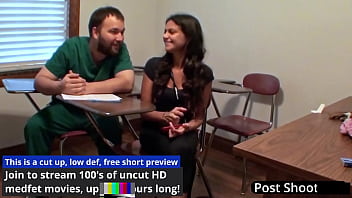 Freshman gets mandatory hitachi orgasm from doctor tampa yesenia sparkles