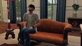 Stepsister caught by stepbrother masturbating in her room then impregnates her