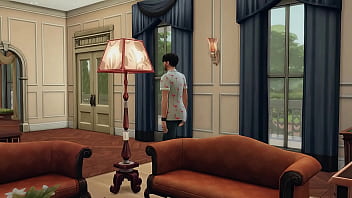 Stepsister caught by stepbrother masturbating in her room then impregnates her