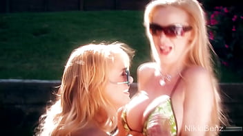 Shyla stylez & nikki benz's super hot lesbian show enjoy it