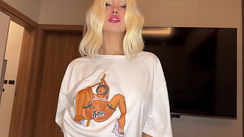 Hot blonde under the grass shows how to fuck her tight pussy