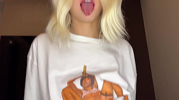 Hot blonde under the grass shows how to fuck her tight pussy