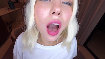 Hot blonde under the grass shows how to fuck her tight pussy