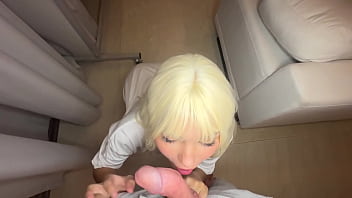 Hot blonde under the grass shows how to fuck her tight pussy