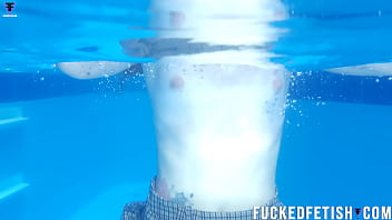 Skinny girls pool underwater fetish lesbian