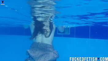 Skinny girls pool underwater fetish lesbian