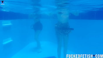 Skinny girls pool underwater fetish lesbian