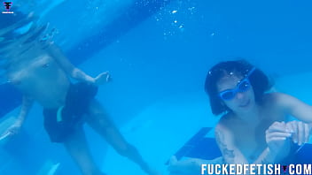 Skinny girls pool underwater fetish lesbian