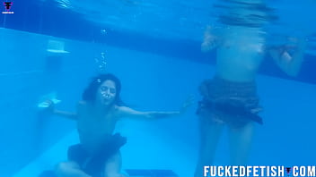 Skinny girls pool underwater fetish lesbian