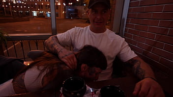 I sucked a guy in a cafe and then he fucked me at home