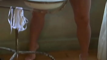 Brunette cleaning the house for you