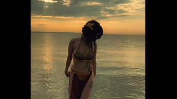 Princess leia is waiting for you on the beach