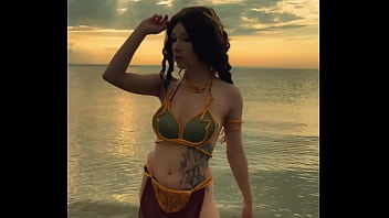 Princess leia is waiting for you on the beach