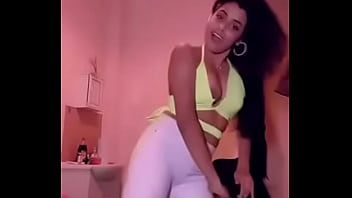 Tit falls out while she is dancing online