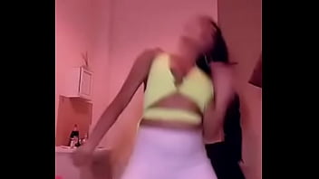 Tit falls out while she is dancing online